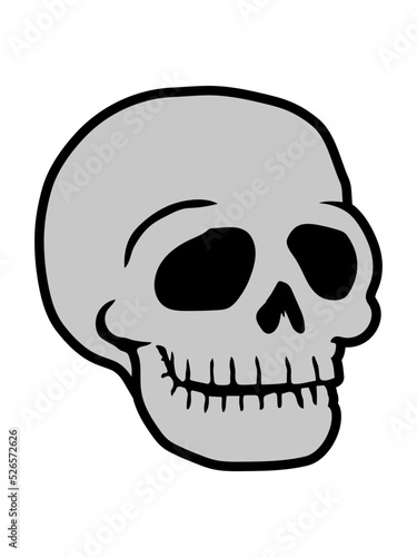 Freundlicher Comic Schädel Totenkopf 