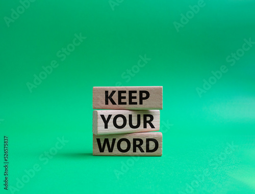 Fotografie, Tablou Keep your word symbol