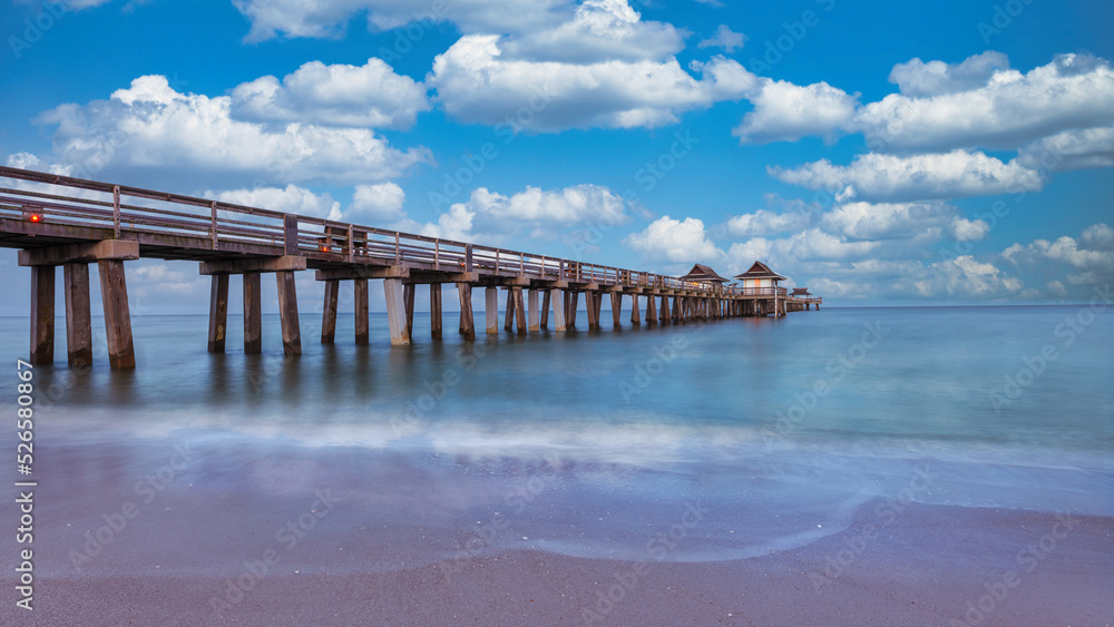 old and famous naples pier, florida, america