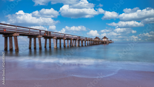 old and famous naples pier, florida, america