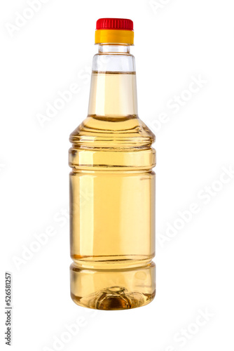 Plastic bottle with apple vinegar photo