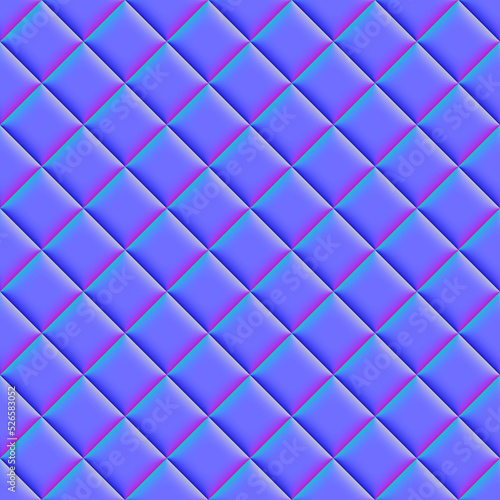 Tiled normal map. Normal map texture. And complete seamless pattern.