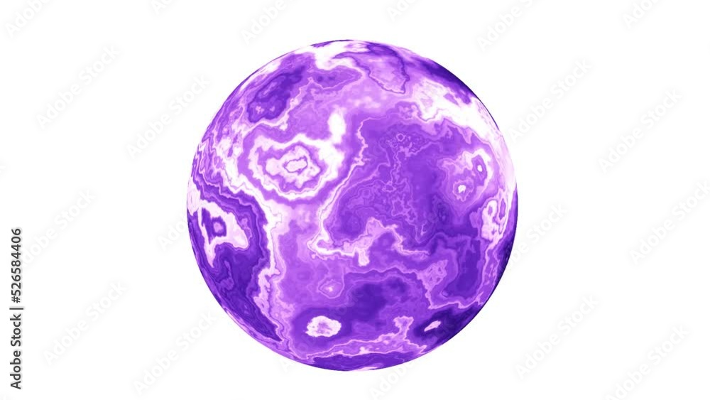 Sphere of purple ink or marble texture on white background, motion, watercolor background, simple animation, 3d rendered, computer generated Sphere of purple ink or marble texture on white background, motion, watercolor background, simple animation, 3d rendered, computer generated
