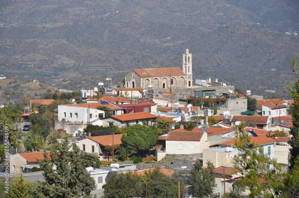 The beautiful village of Kellaki in the province of Limassol, in Cyprus
