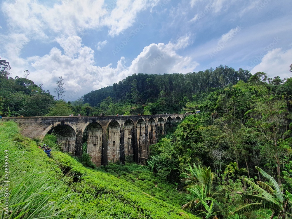 Beautiful nine arches bridge in Sri Lanka