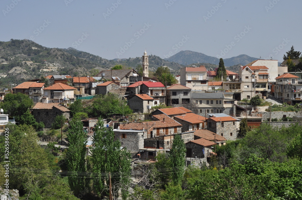 The beautiful village of Kyperounta in the province of Limassol, in Cyprus

