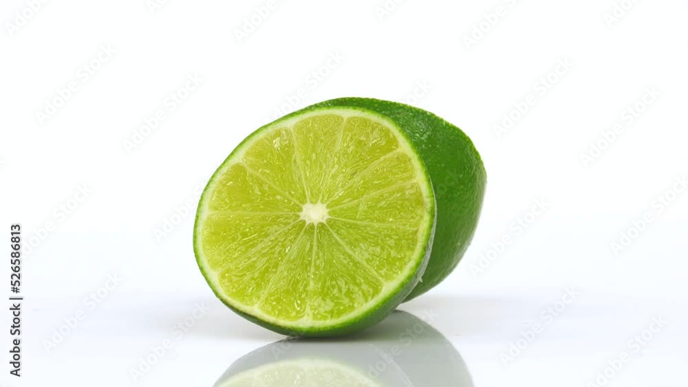 lime green with shadow on a white table, rotation 360 degrees. White background.Ultra high definition .4K resolution lime green with shadow on a white table, rotation 360 degrees. White background.Ultra high definition .4K resolution