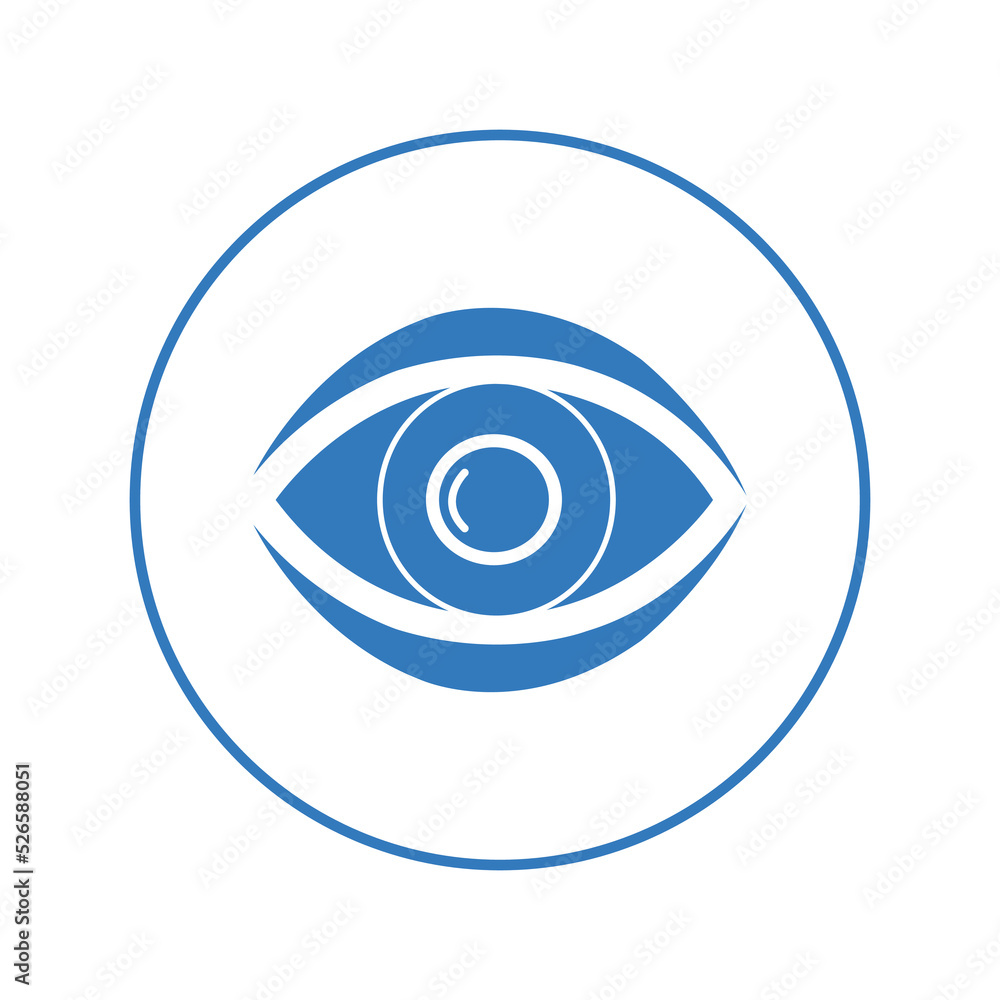 Search eyetest view vision icon | Circle version icon |