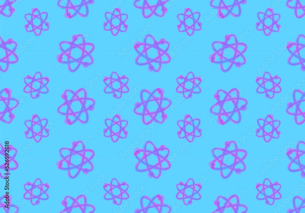 Back to school seamless cartoon atom pattern for kids and wrapping paper and study notebooks and students Back to school seamless cartoon atom pattern for kids and wrapping paper and study notebooks and students