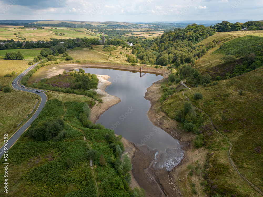 Fototapeta premium UK Drought 2022 - water levels