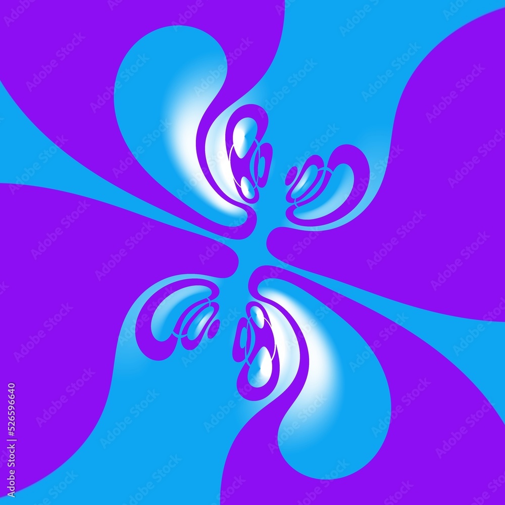 Obraz premium Abstract background with violet blue shapes