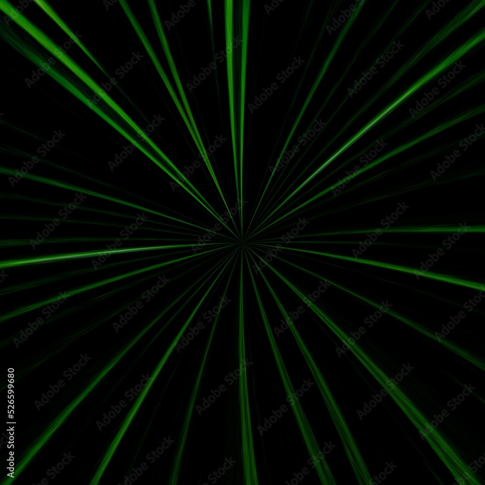 Obraz premium Abstract background with green laser beams
