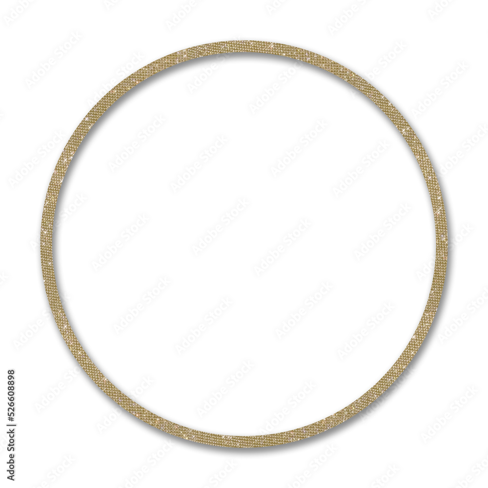 Gold Metallic Circle Frame Gold Metallic Circle Frame