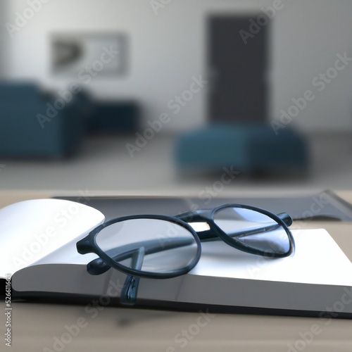 Spectacles on a Table