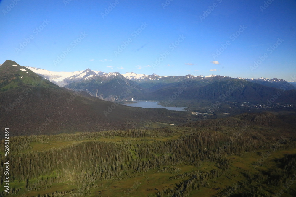 Mountains outside of Juneau Alaska