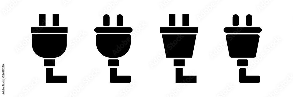 Obraz premium plug vector. plug , electric, cable or socket icon. flat style - stock vector.
