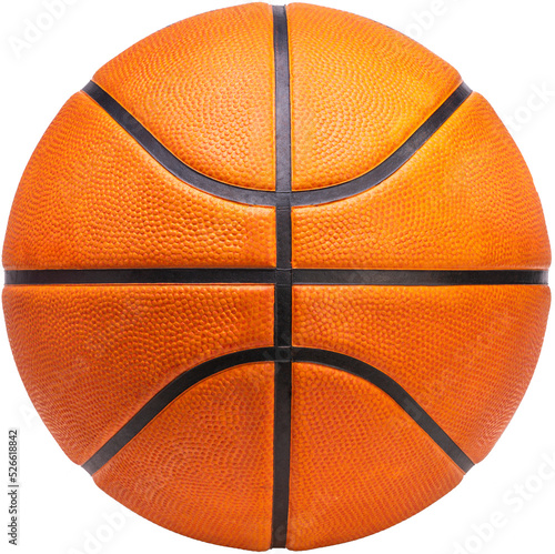 Basketball full details isolated on white background, Basketball sports equipment on white With png file.