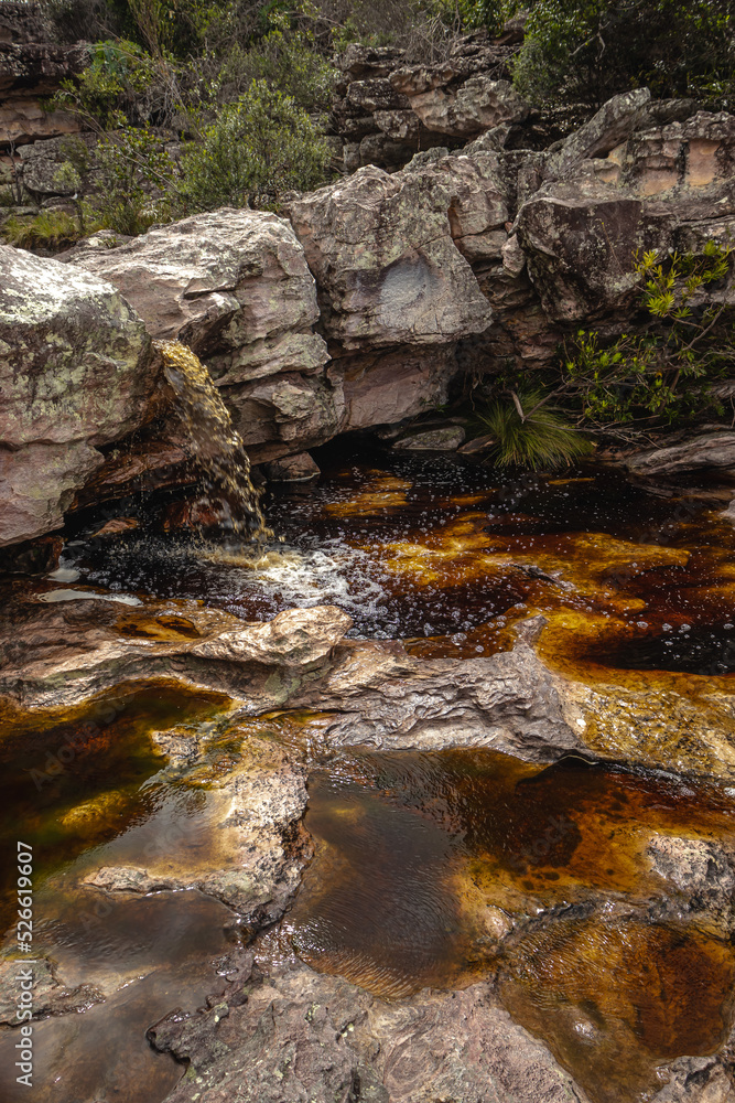 Obraz premium waterfall in the town of Mucuge, State of Bahia, Brazil
