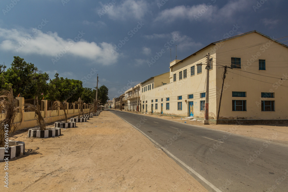 View of a street in Berbera, Somaliland