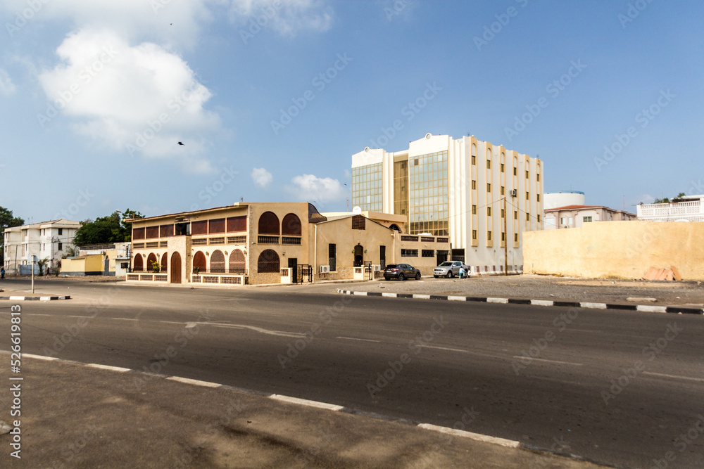 Buildings near the former railway station in Djibouti, capital of Djibouti.