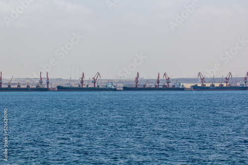 Ships in the port of Djibouti, capital of Djibouti. © Matyas Rehak