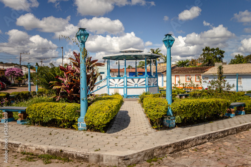 bandstand in the city of Mucuge, State of Bahia, Brazil photo