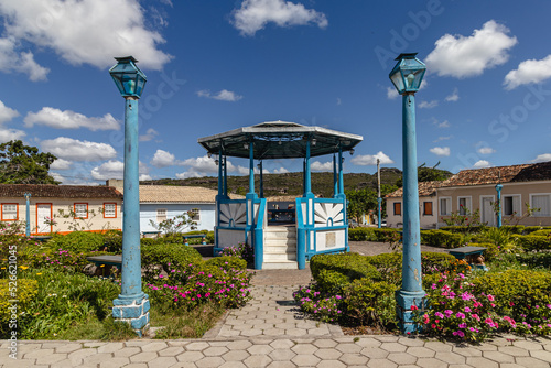 Fototapeta bandstand in the city of Mucuge, State of Bahia, Brazil