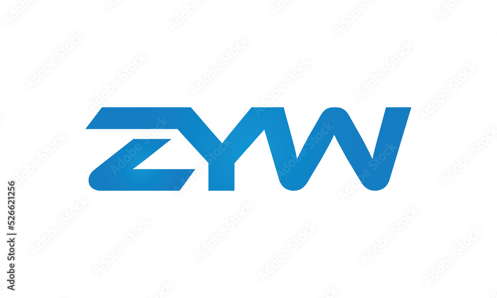 initial letters ZYW linked creative modern monogram lettermark logo design, connected letters typography logo icon vector illustration initial letters ZYW linked creative modern monogram lettermark logo design, connected letters typography logo icon vector illustration