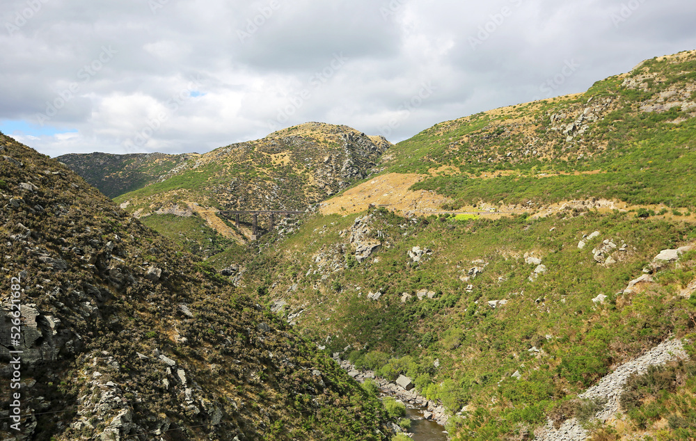 View at a viaduct - New Zealand