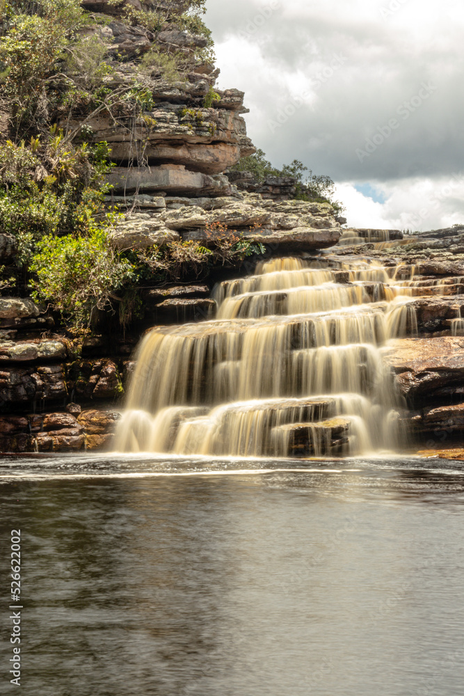 Obraz premium waterfall in the town of Mucuge, State of Bahia, Brazil