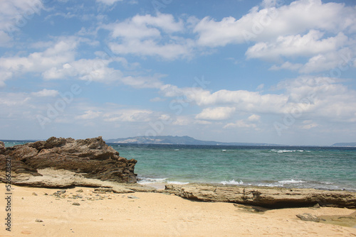 Beautiful Summer view in Okinawa beach, Okinawa, Japan © MeiYi
