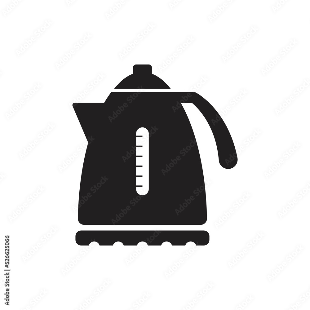 Electric kettle icon design. Kettle icon symbol. isolated on white background Electric kettle icon design. Kettle icon symbol. isolated on white background