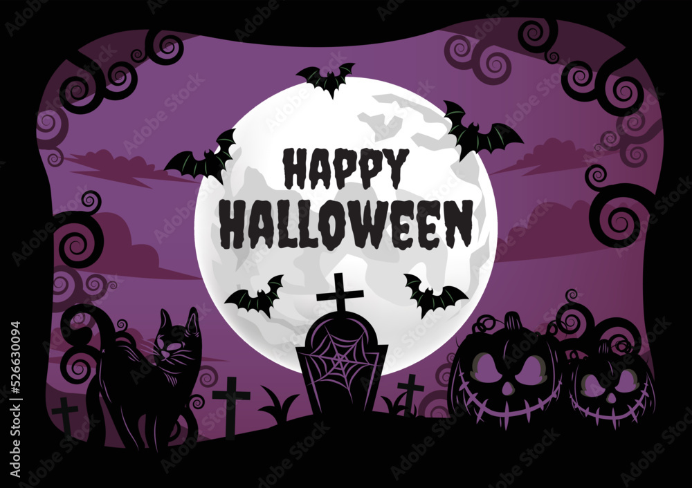 halloween banner for halloween content vector design