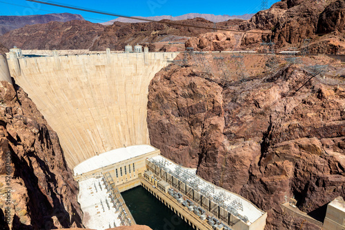 Hoover Dam in Colorado river