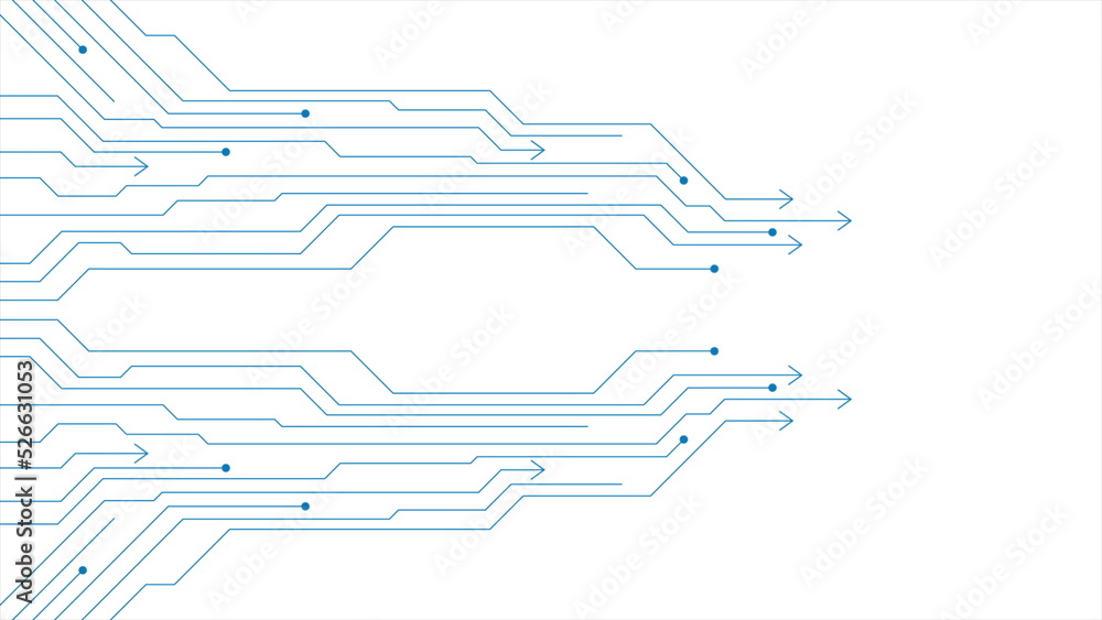 Blue minimal abstract futuristic background with chip lines Blue minimal abstract futuristic background with chip lines