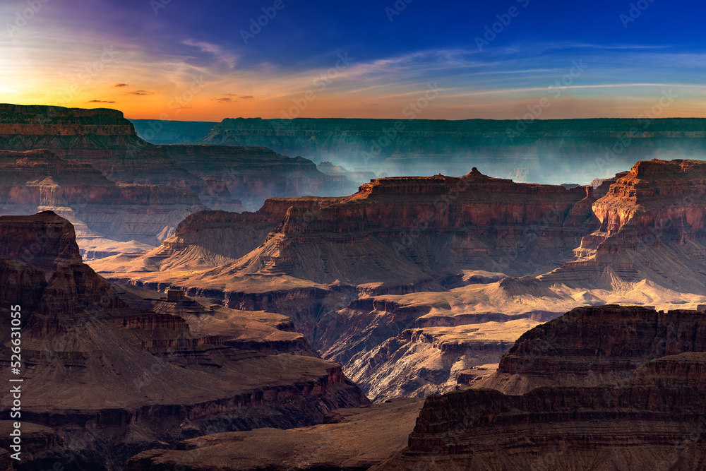 Grand Canyon National Park at sunset