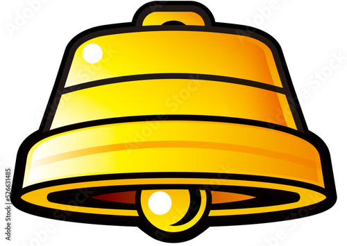 Yellow bell symbol on slot machine