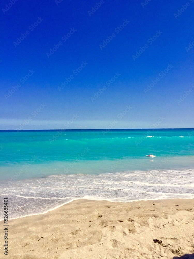 Blue sky, beach and sea