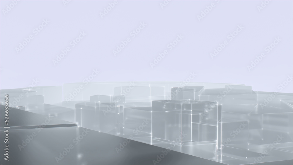 Digital Brain Neural Network. Machine Learning Concept with Copy Space ...