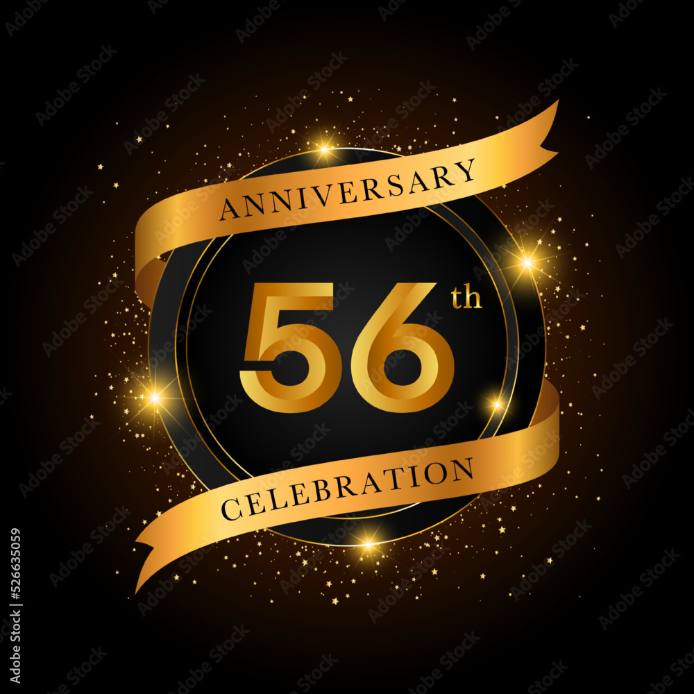 56th anniversary celebration. Golden anniversary celebration template ...