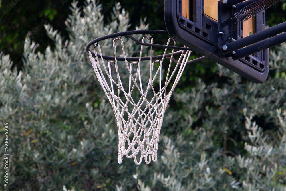 Sports equipment and equipment in a city park on the seashore.