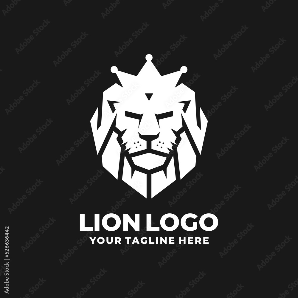 Fototapeta premium Lion logo design vector illustration