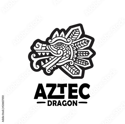 quetzalcoatl head mexican god aztec graphic
