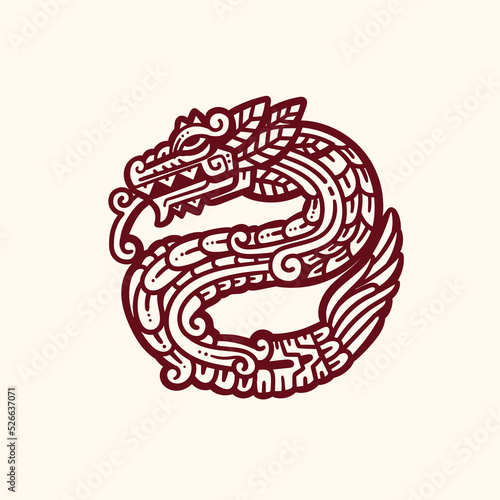 quetzalcoatl mexican god aztec graphic