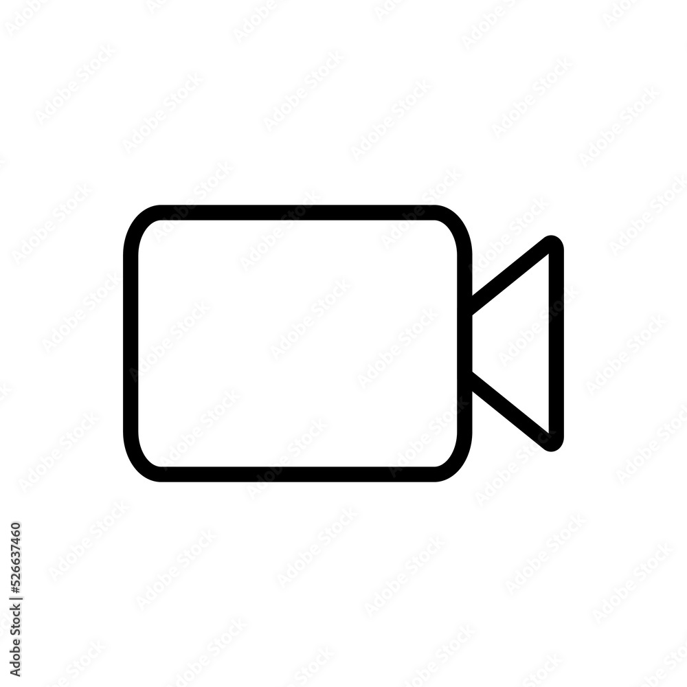 camera icon design, basic ui ux interface design element in simple thin line. camera icon design, basic ui ux interface design element in simple thin line.