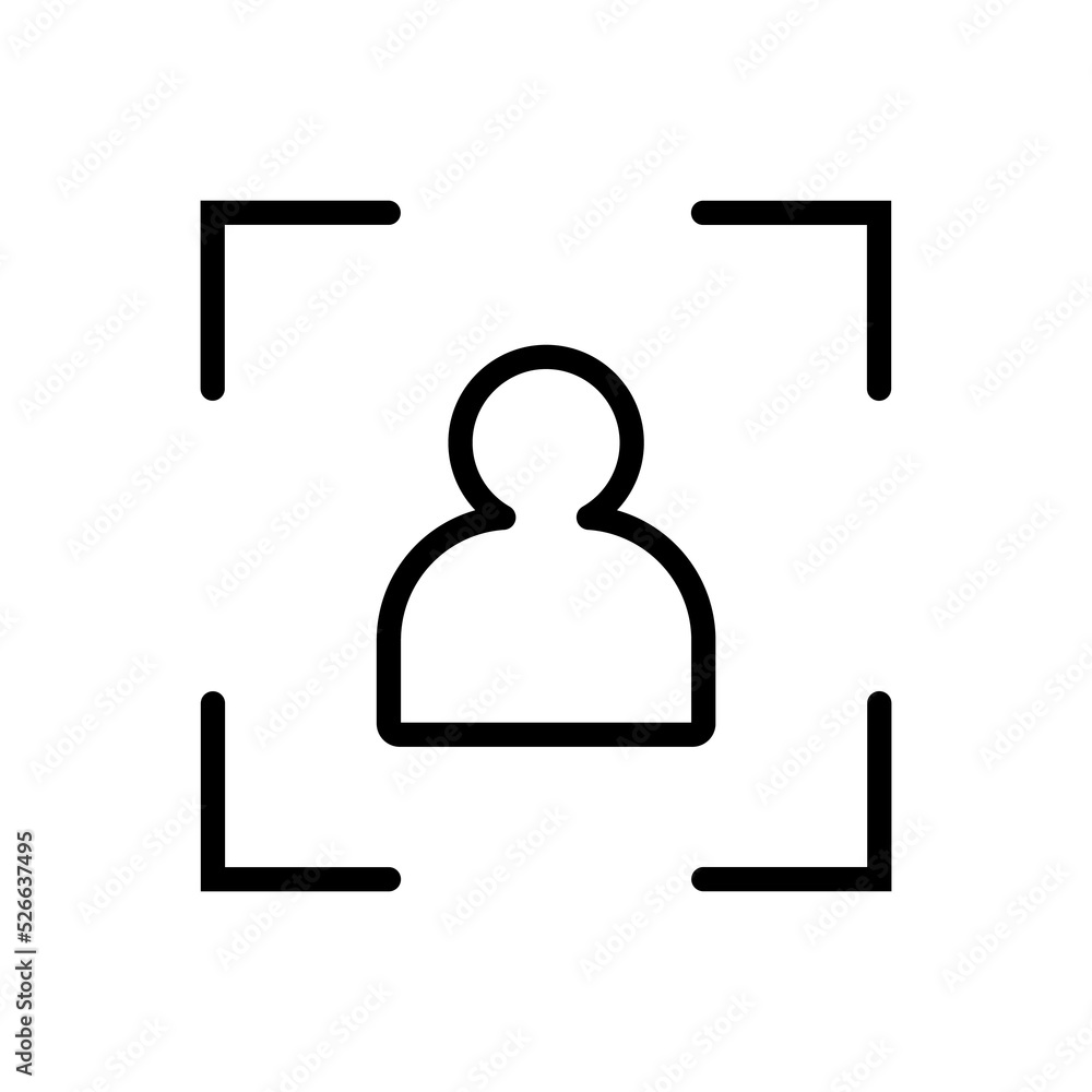 profile icon design, basic ui ux interface design element in simple thin line. profile icon design, basic ui ux interface design element in simple thin line.