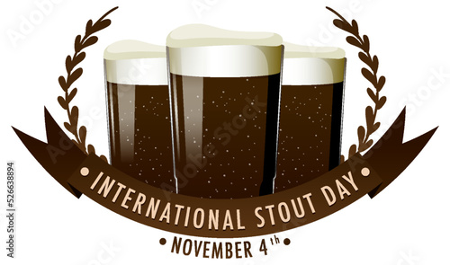 International Stout Day Banner Design