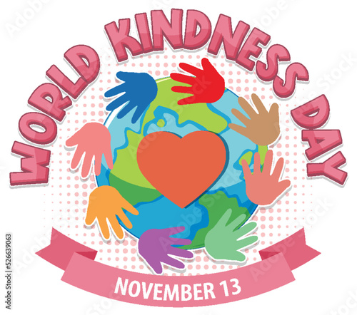 World Kindness Day Logo Concept
