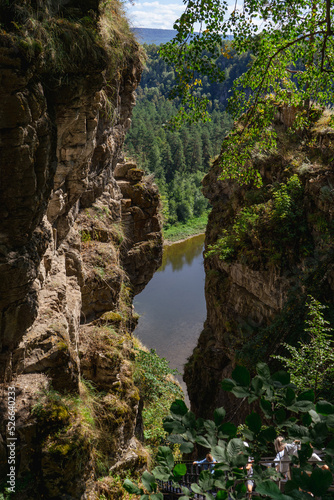 Mountains. Rocks. Nature.Journeys. The photo is vertical.dry waterfalls