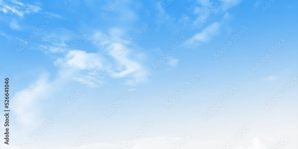Obraz premium blue sky with cloud. white cloud with blue sky background